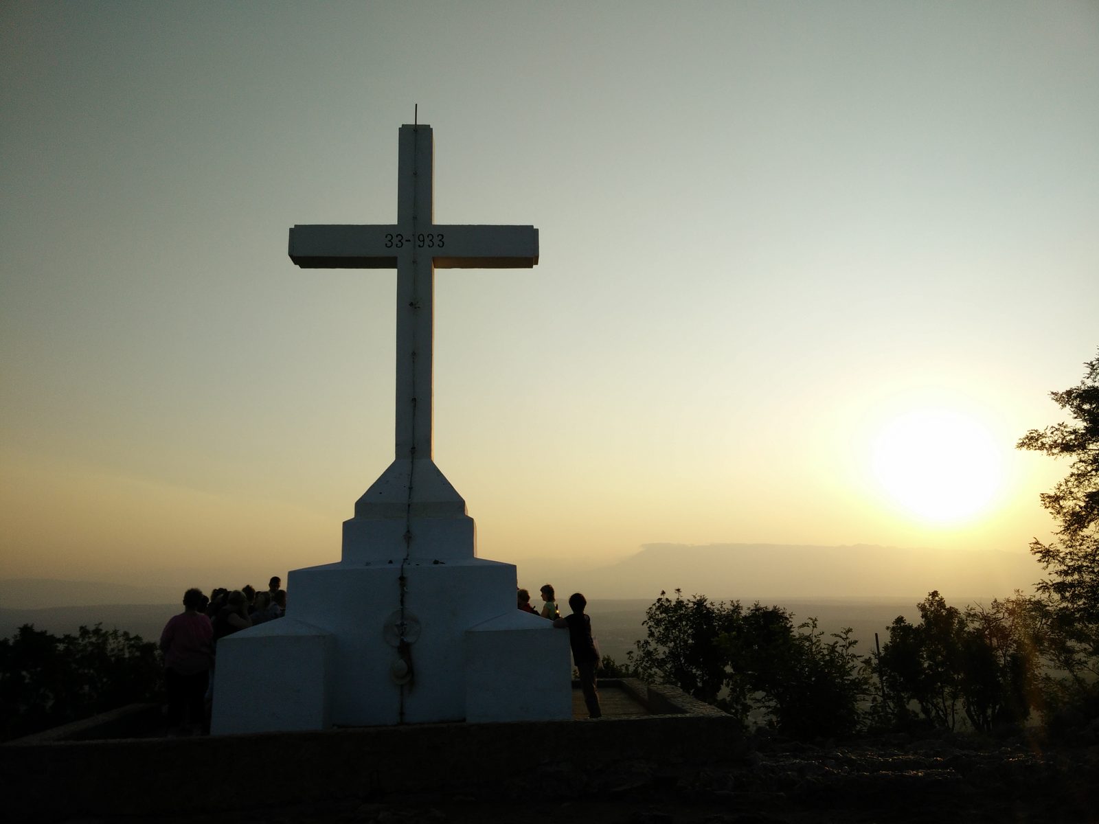 Il Križevac al tramonto